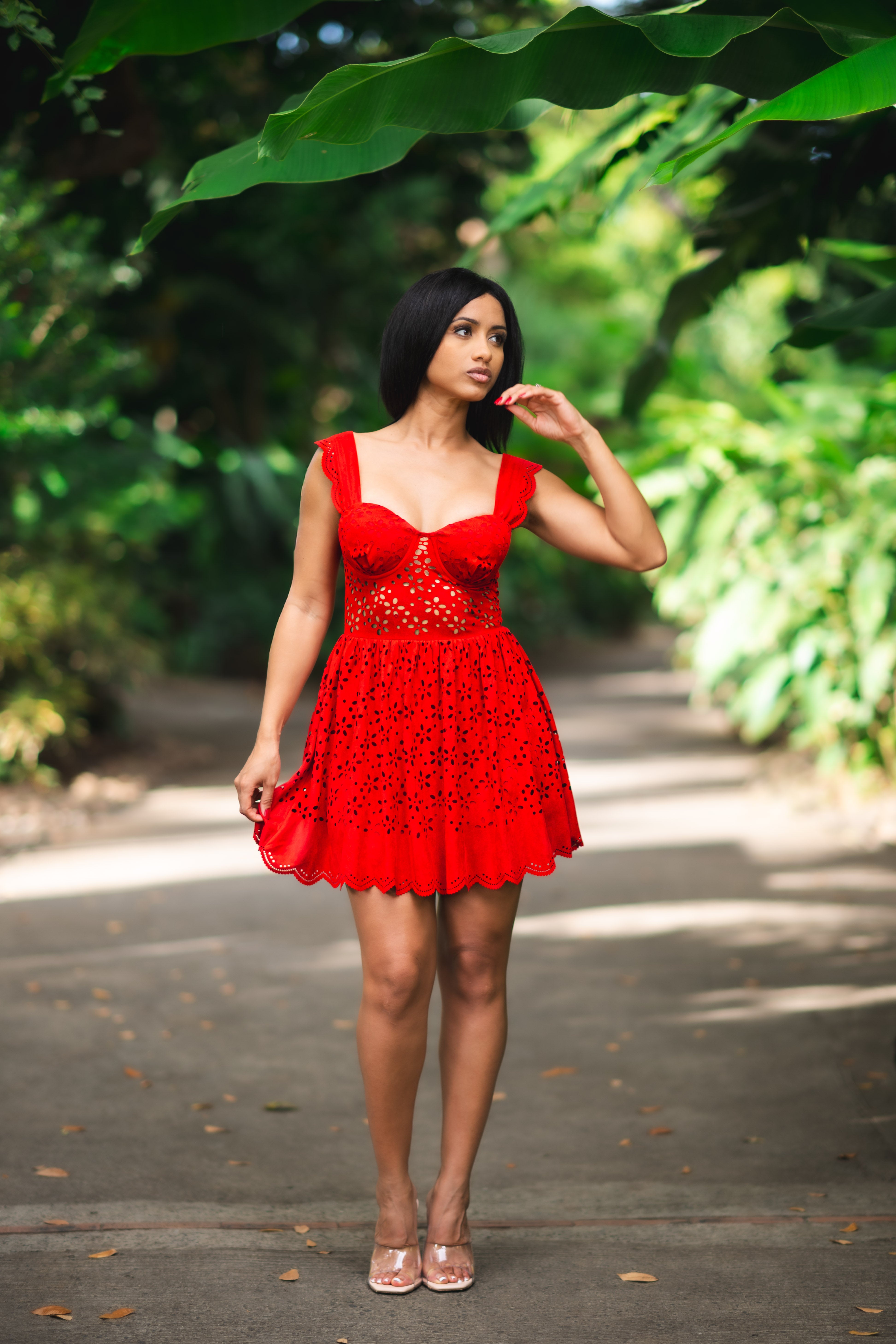 Crimson Kiss - Robe courte rouge