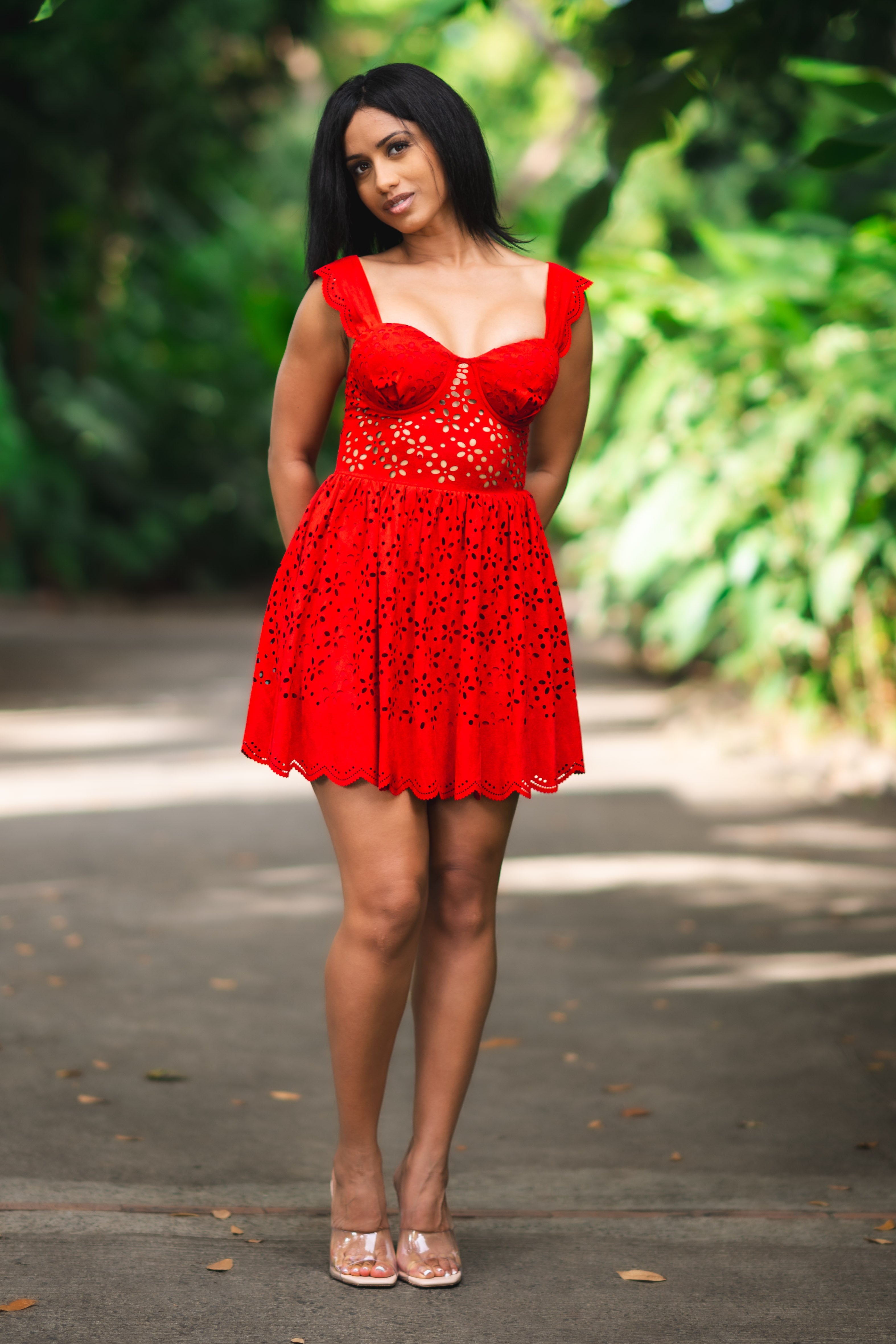 Crimson Kiss - Robe courte rouge