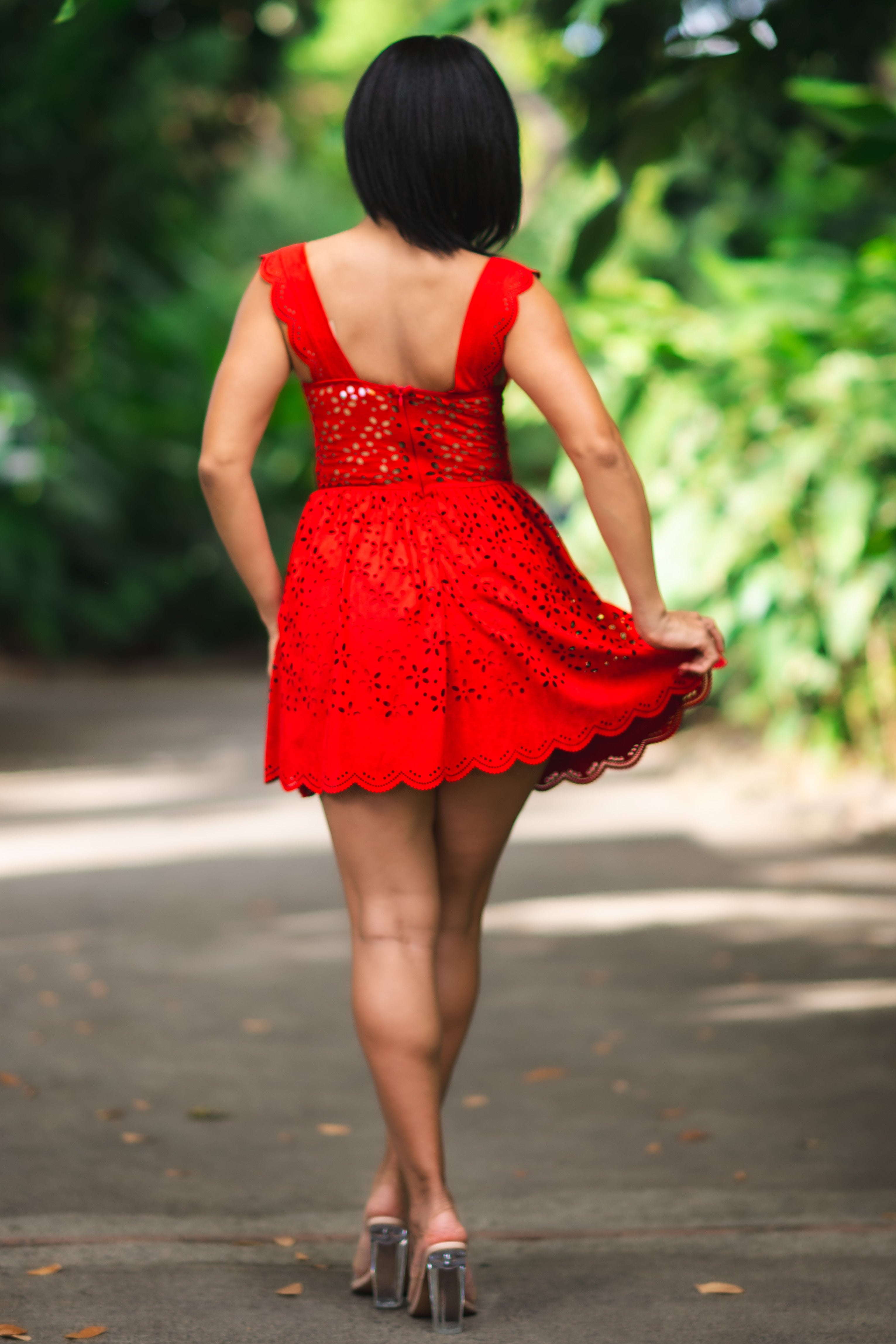 Crimson Kiss - Robe courte rouge