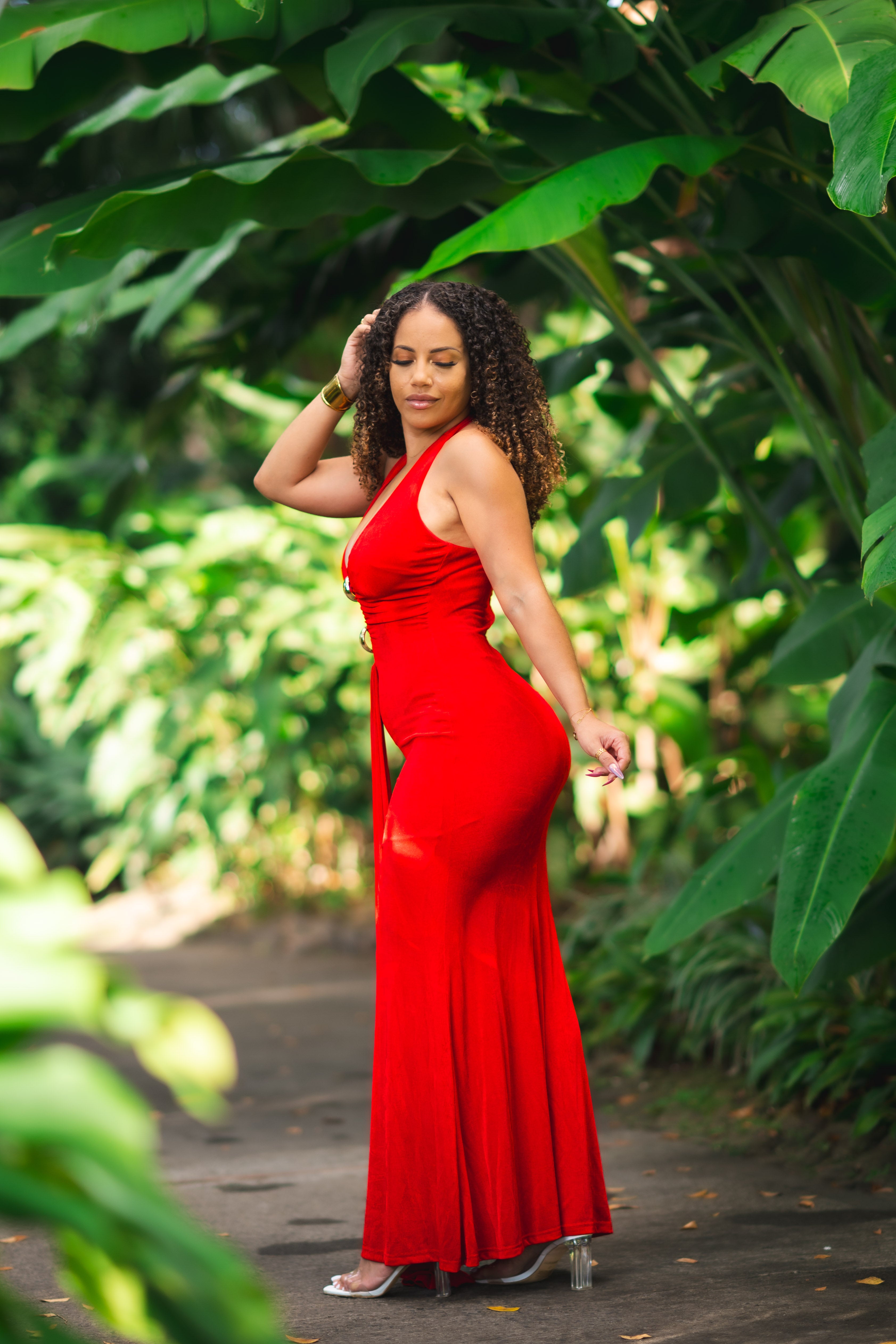 Red temptation - Robe longue rouge