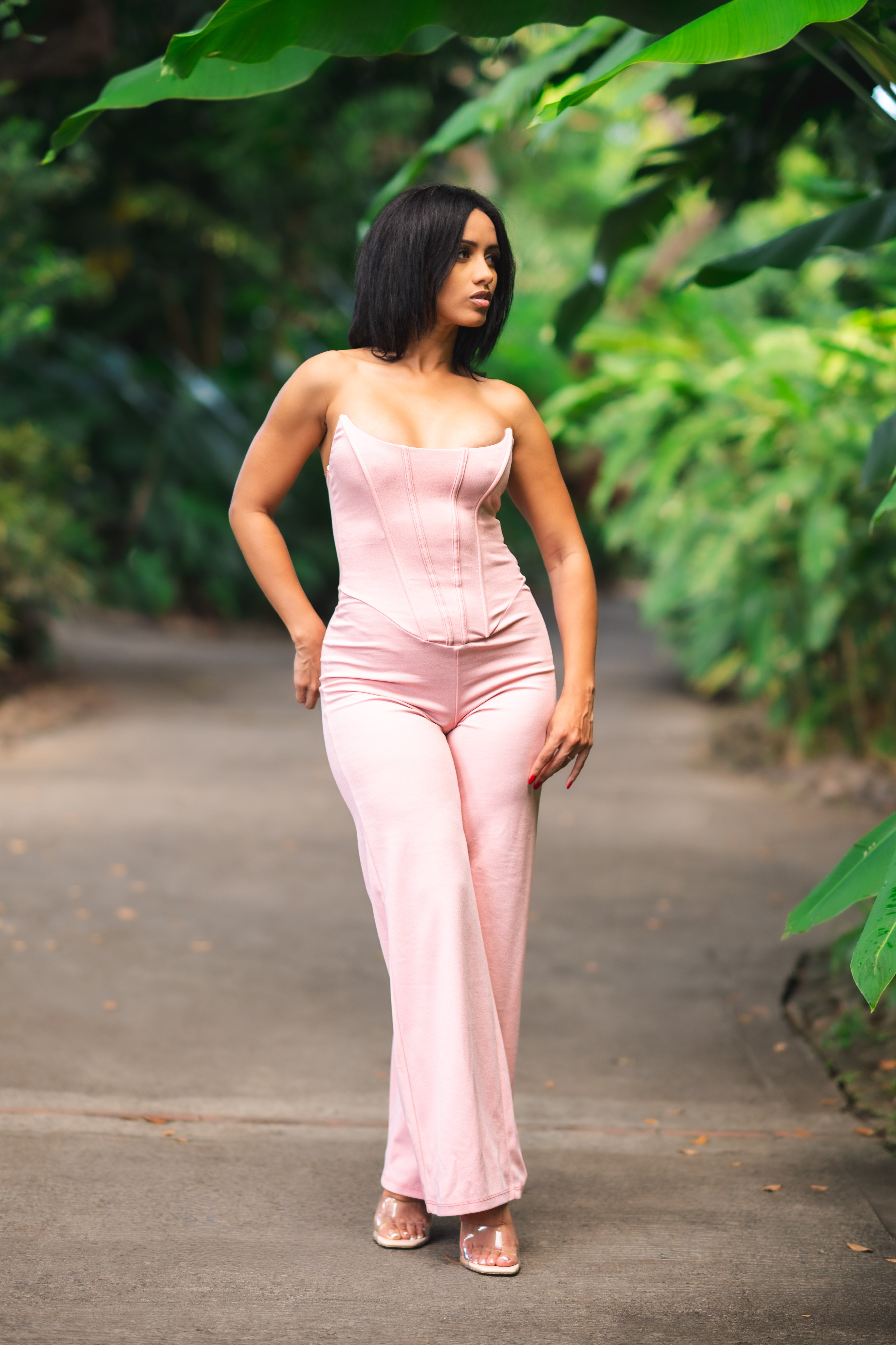 Soft Frame - Combinaison rose pastel