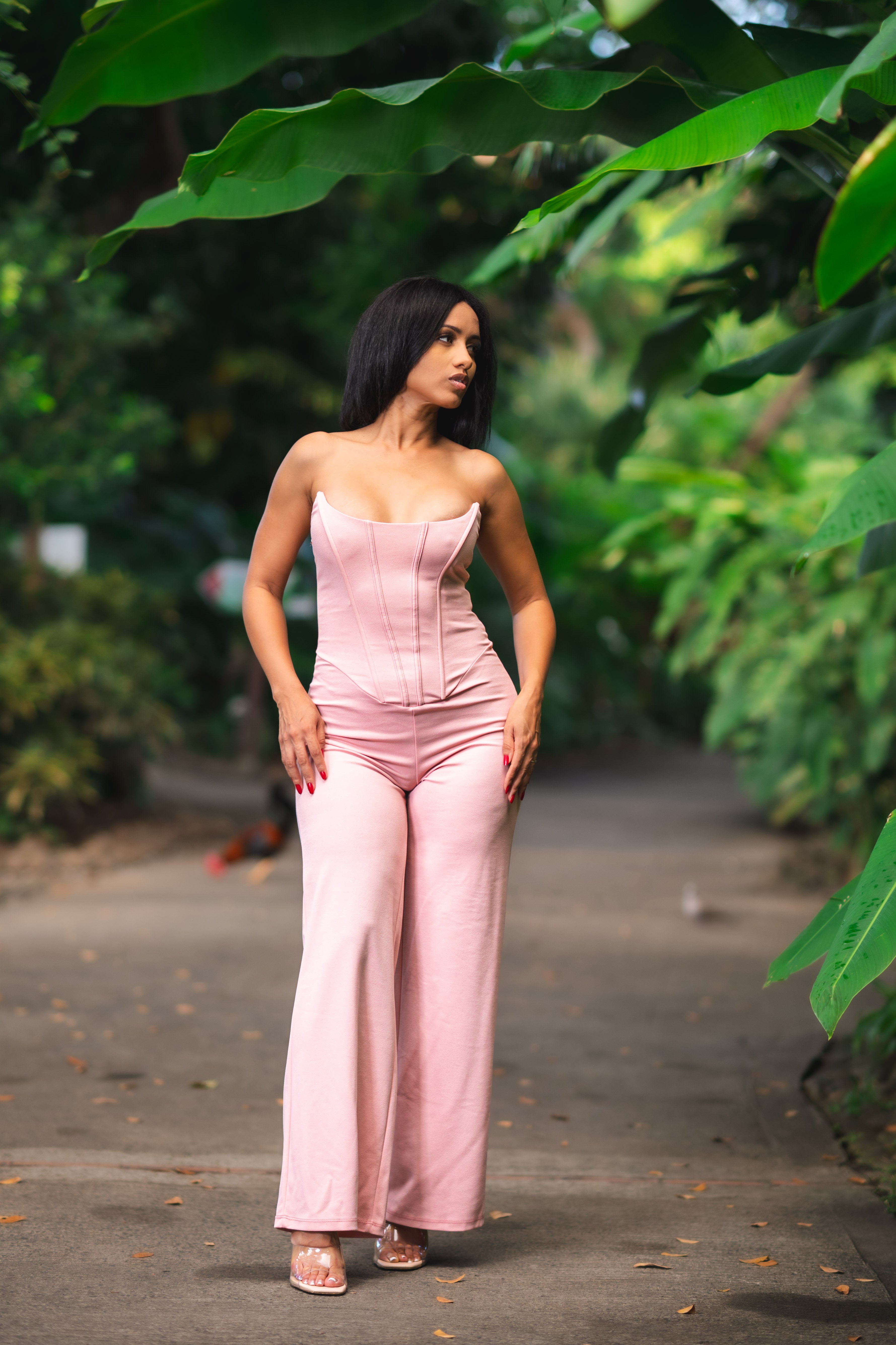 Soft Frame - Combinaison rose pastel