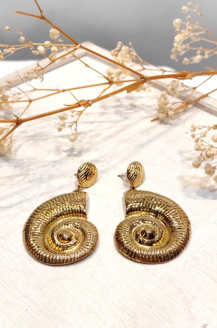 Boucles d'oreilles pendantes COQUILLAGES ESCARGOTS