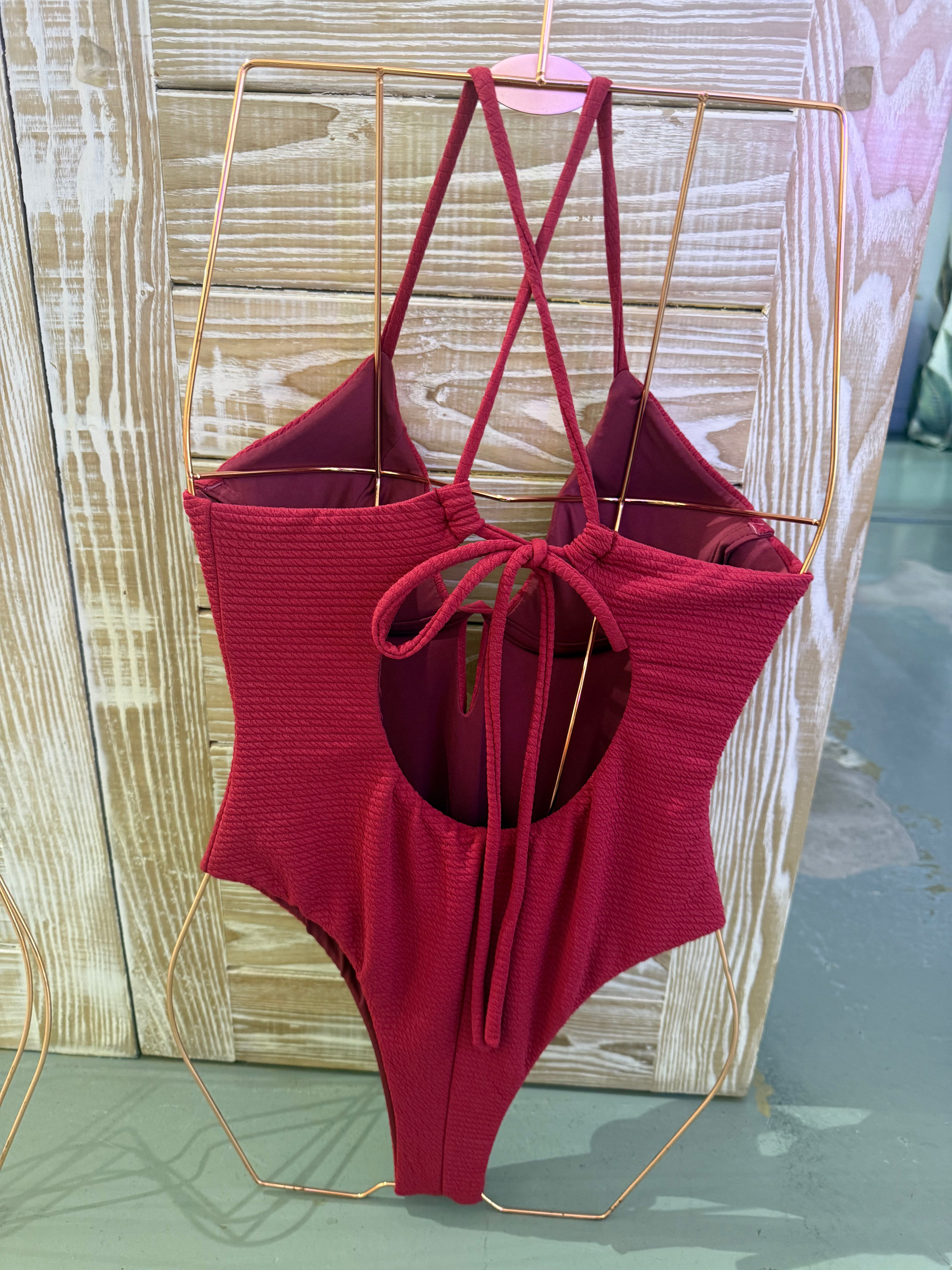 Encanto Tropical - Monokini Framboise