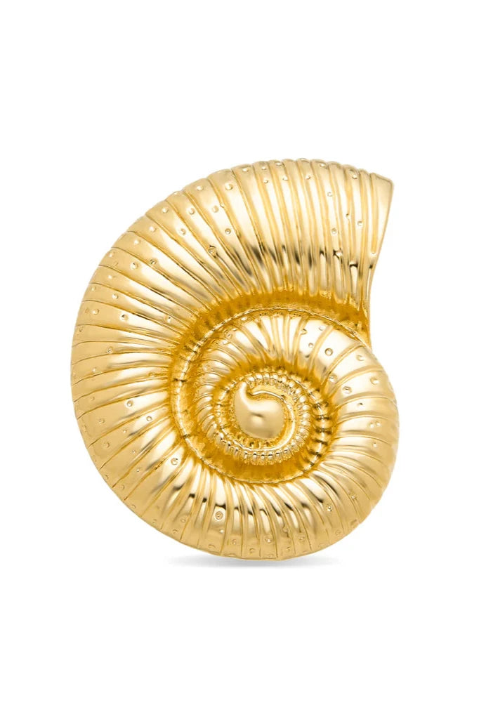 SNAIL SHELL brooch