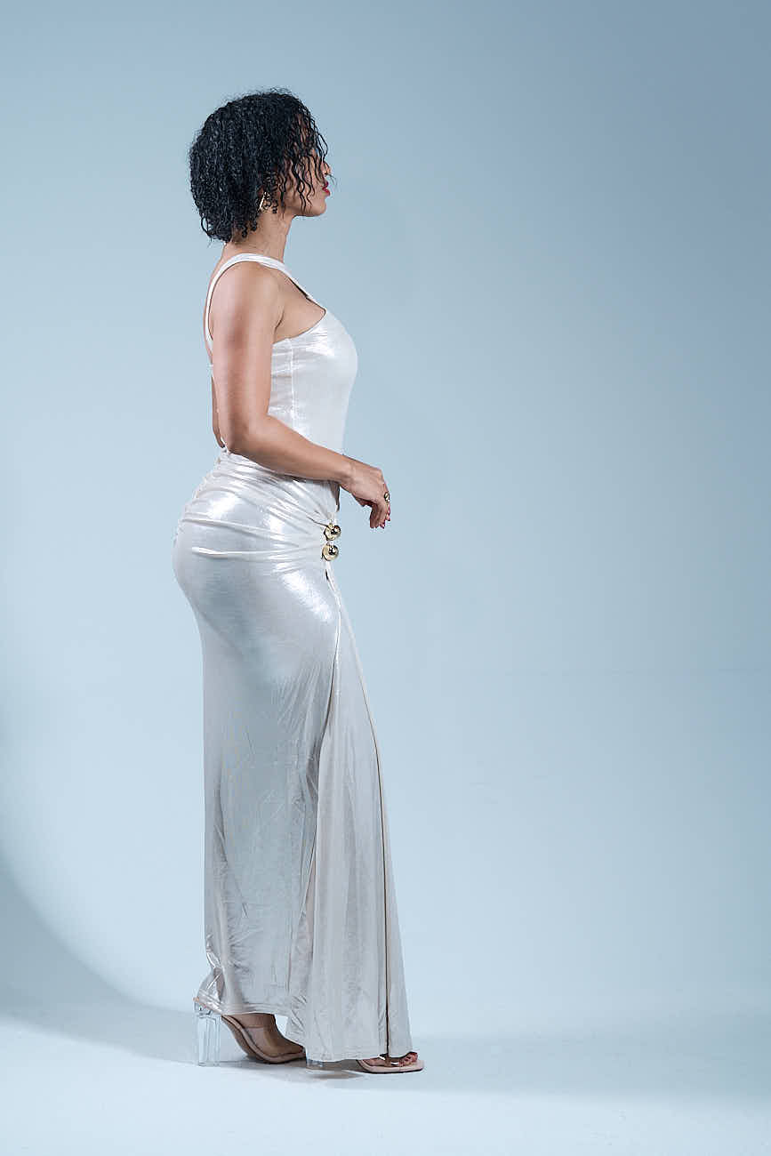 Pearl vibe - Robe longue Blanche