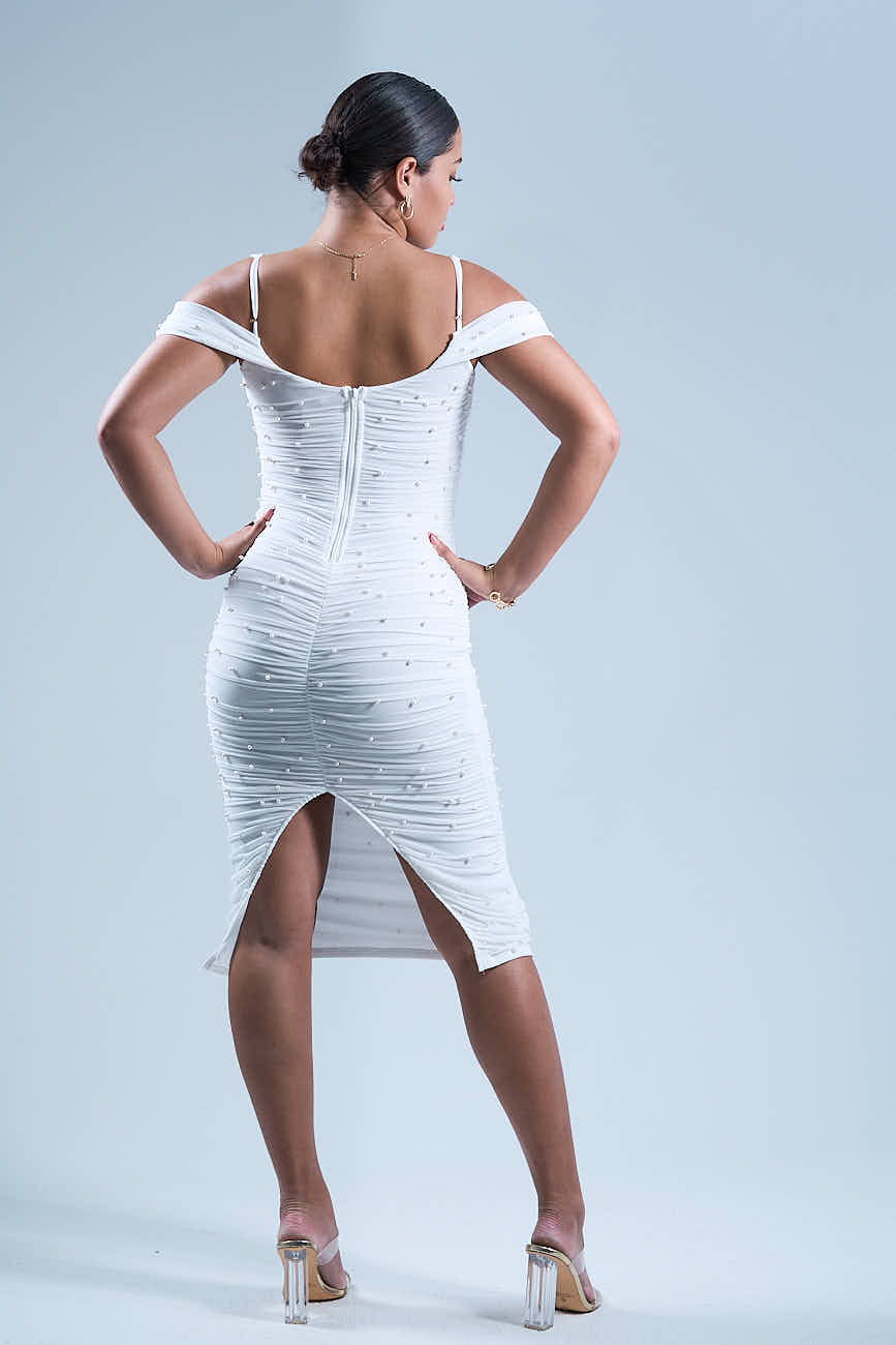 Luz Eterna - Robe midi Blanche