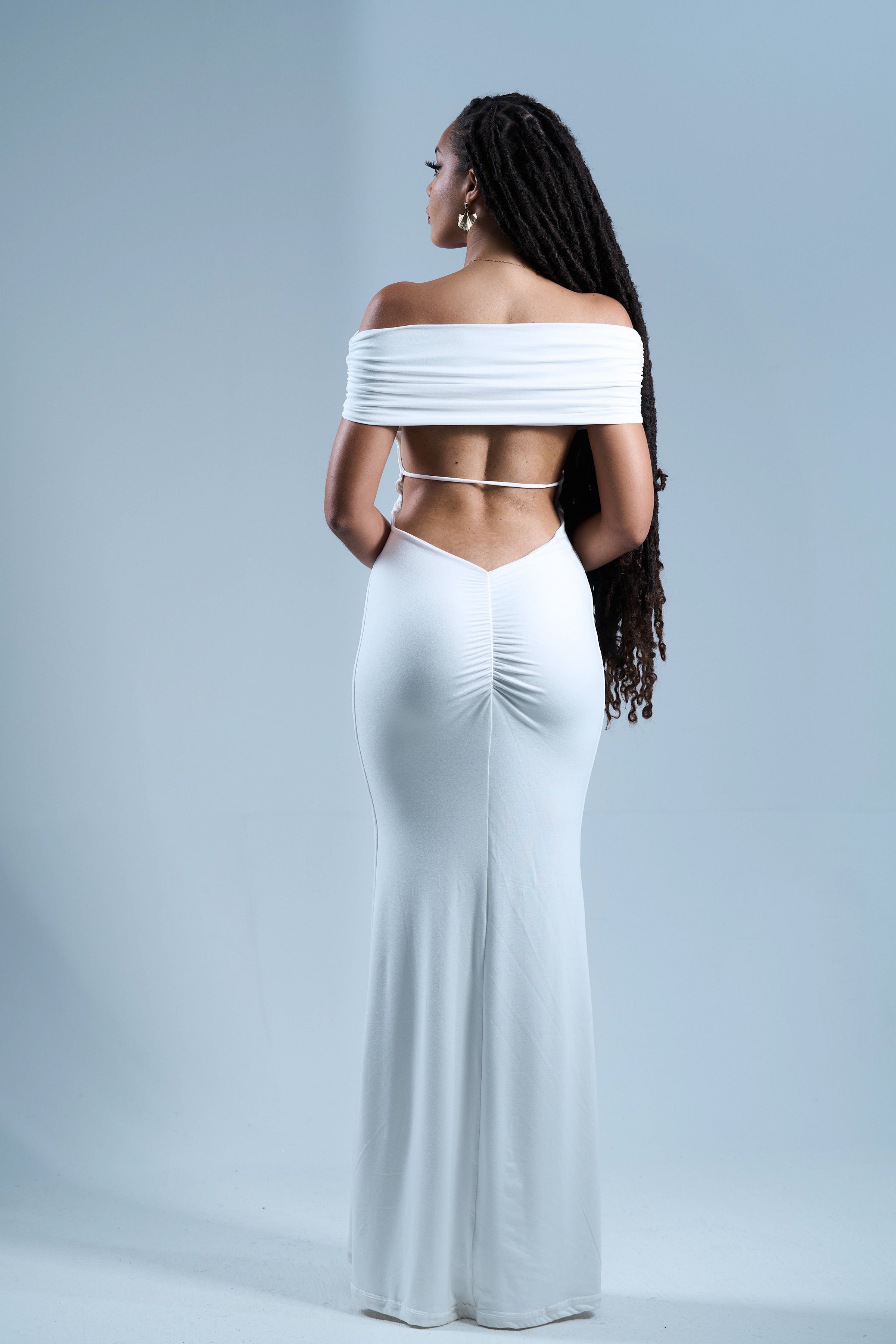 White Queen - Robe longue blanche