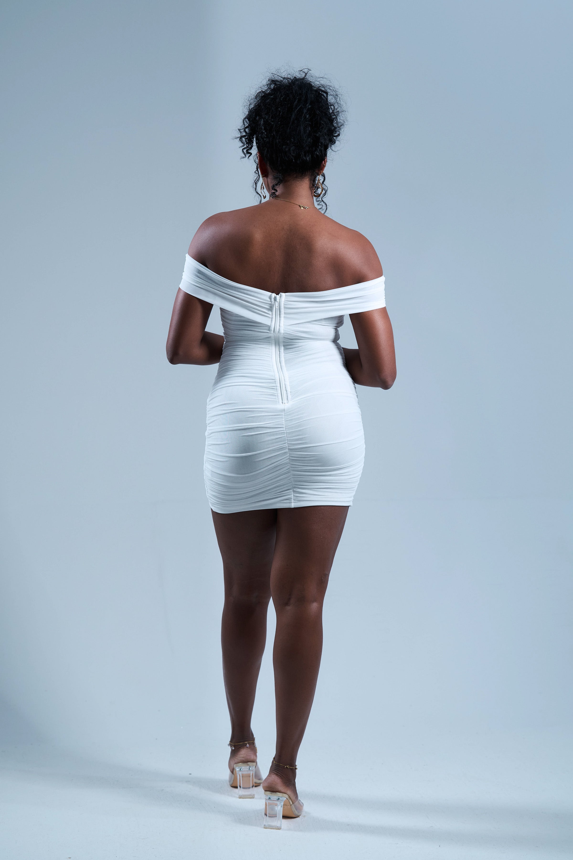 Midnight White - Mini robe Blanche