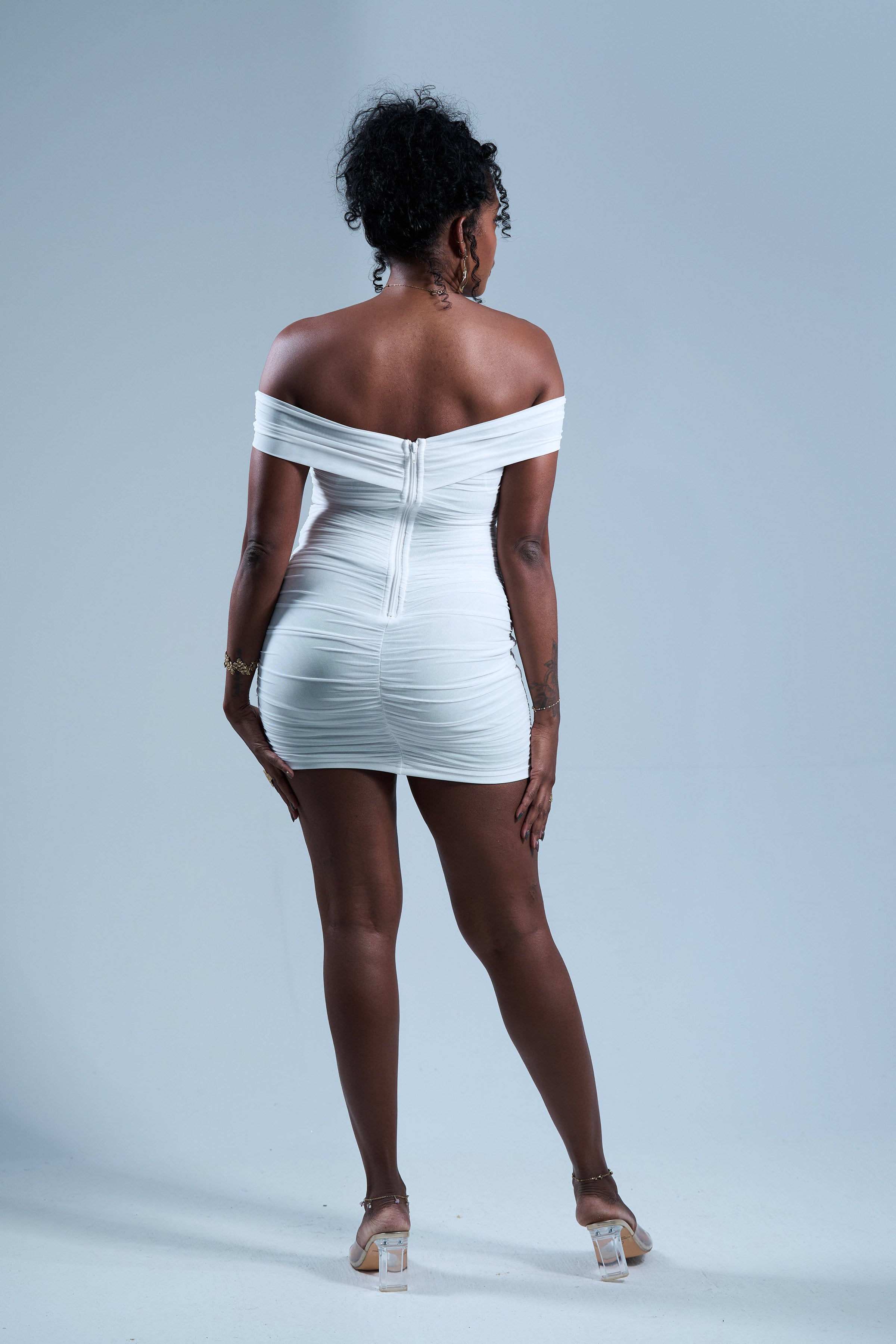 Midnight White - Mini robe Blanche