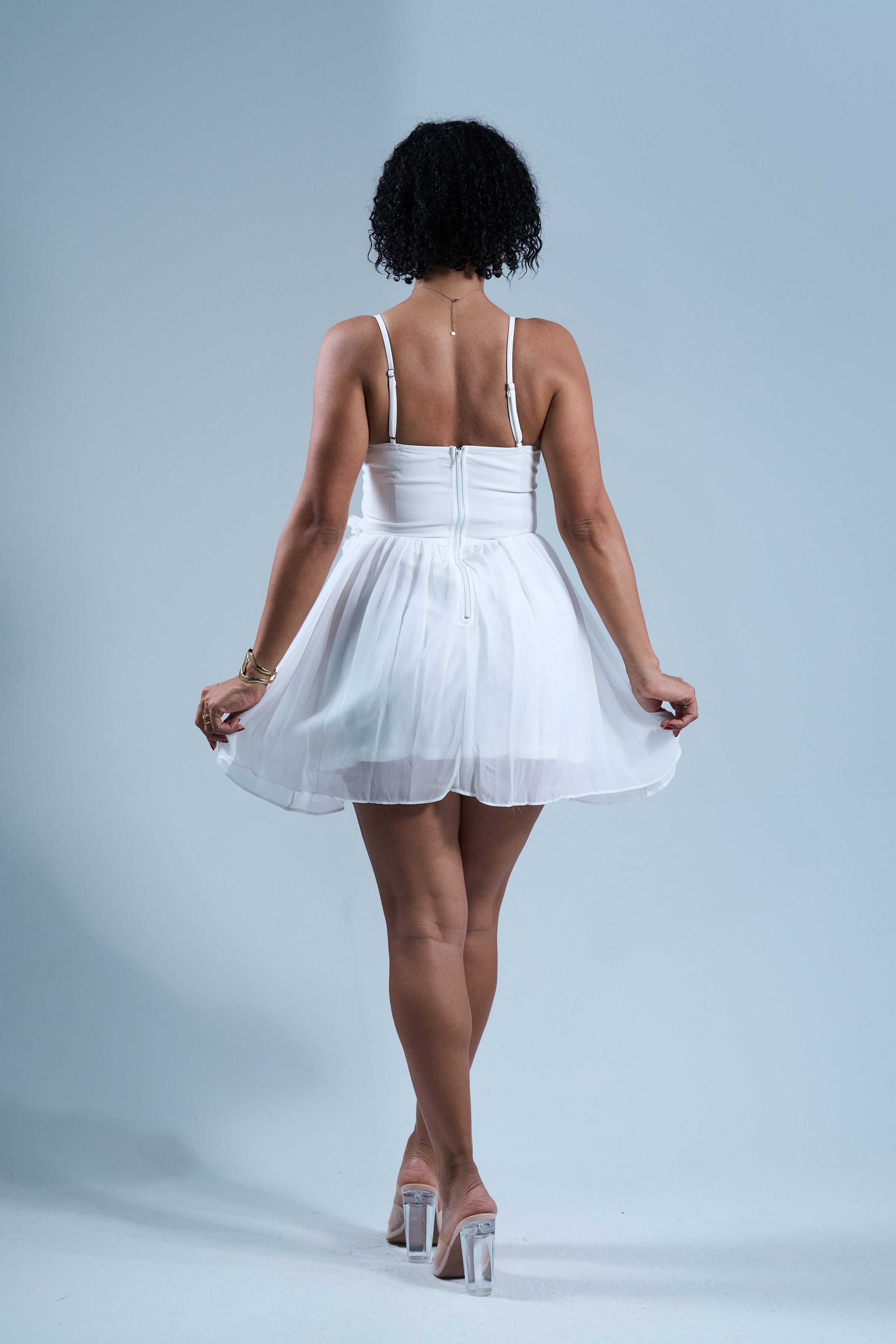 Luna Blanca - Mini robe à fleurs