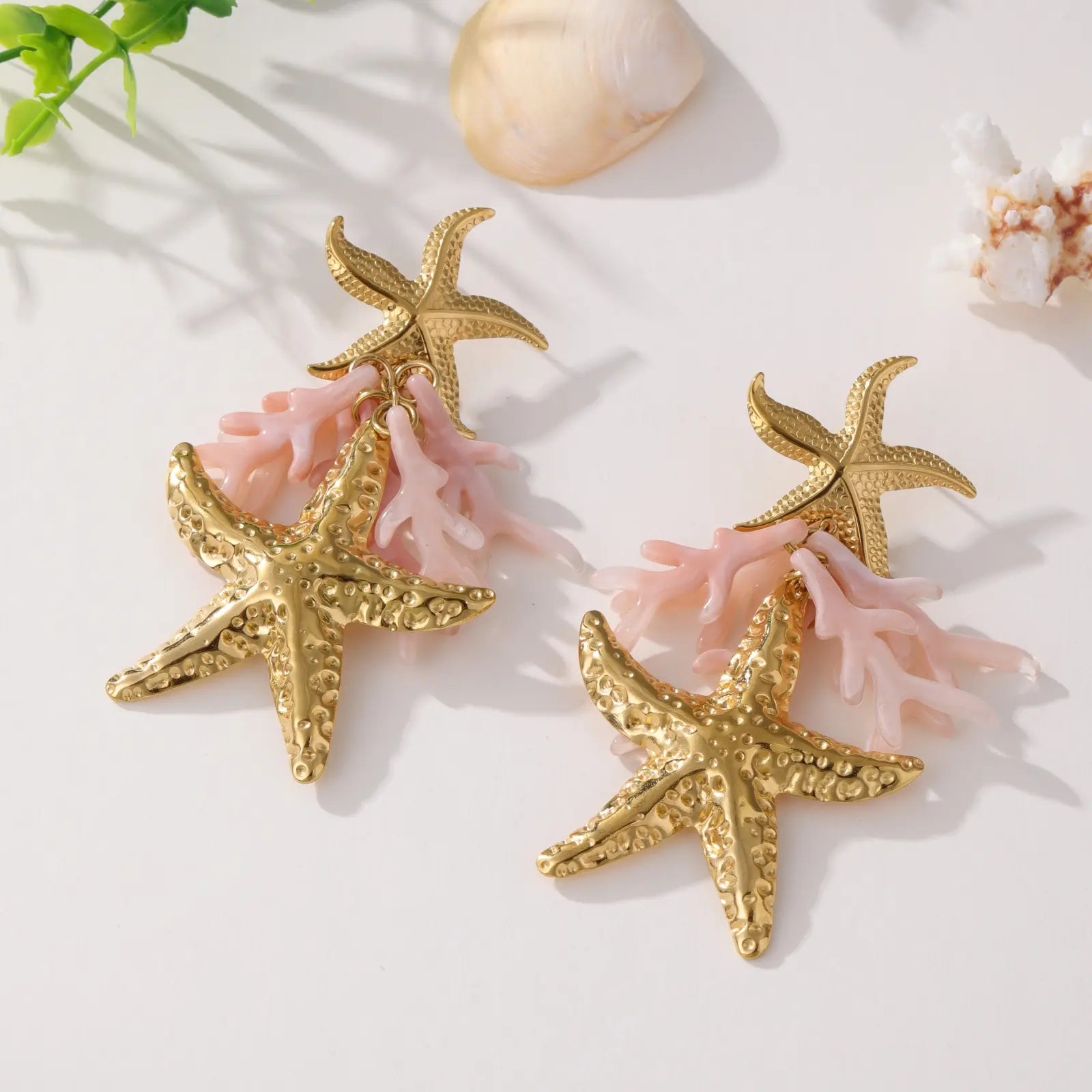Starfish - Boucles d'oreilles acier inoxydable