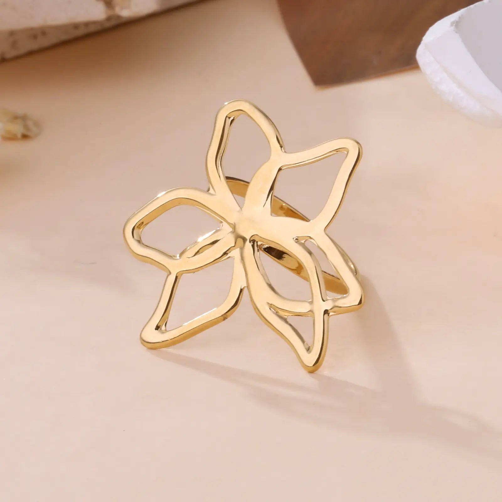 Lys - Bague acier inoxydable