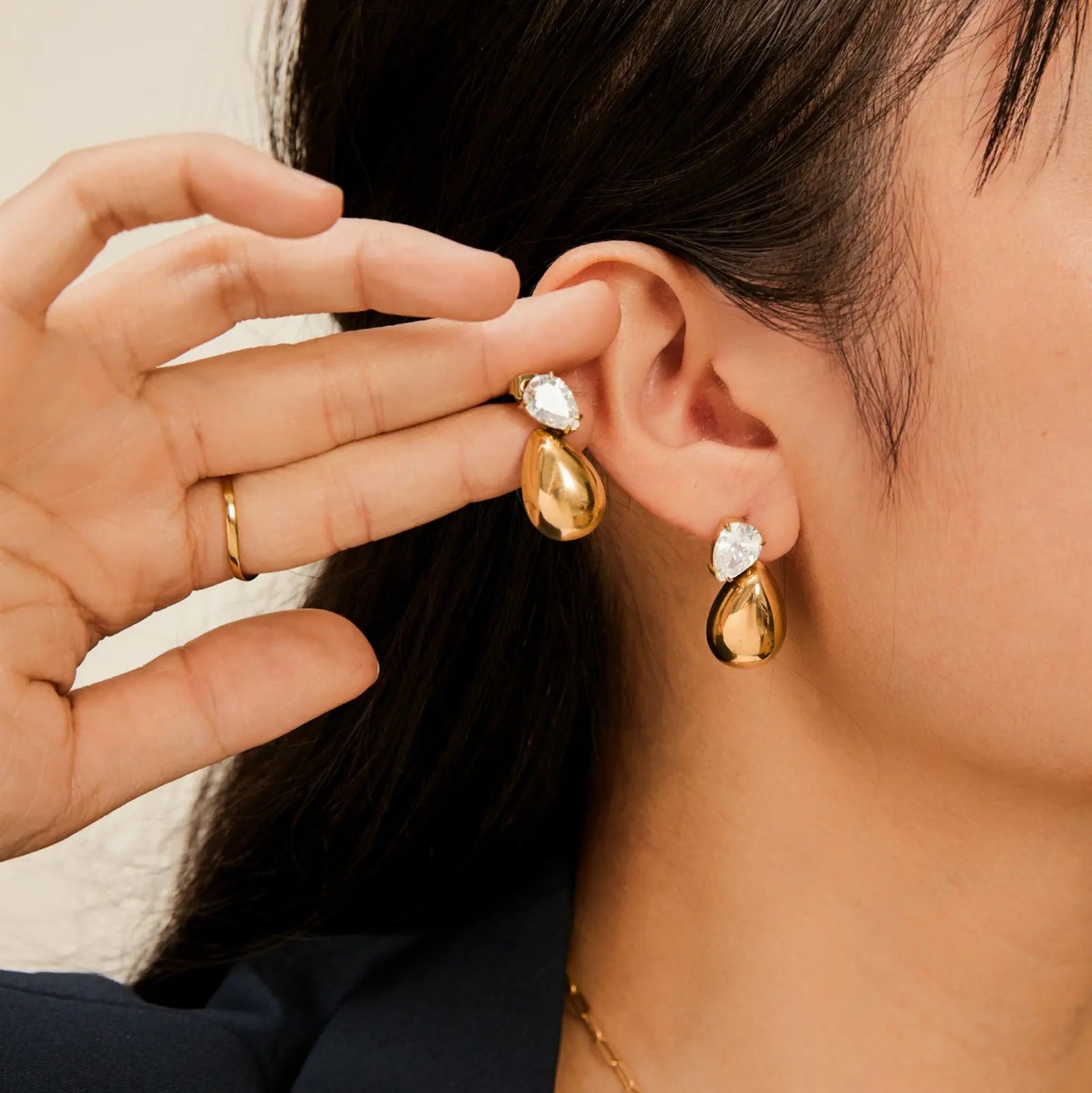 Drops - Boucles d'oreilles acier inoxydable