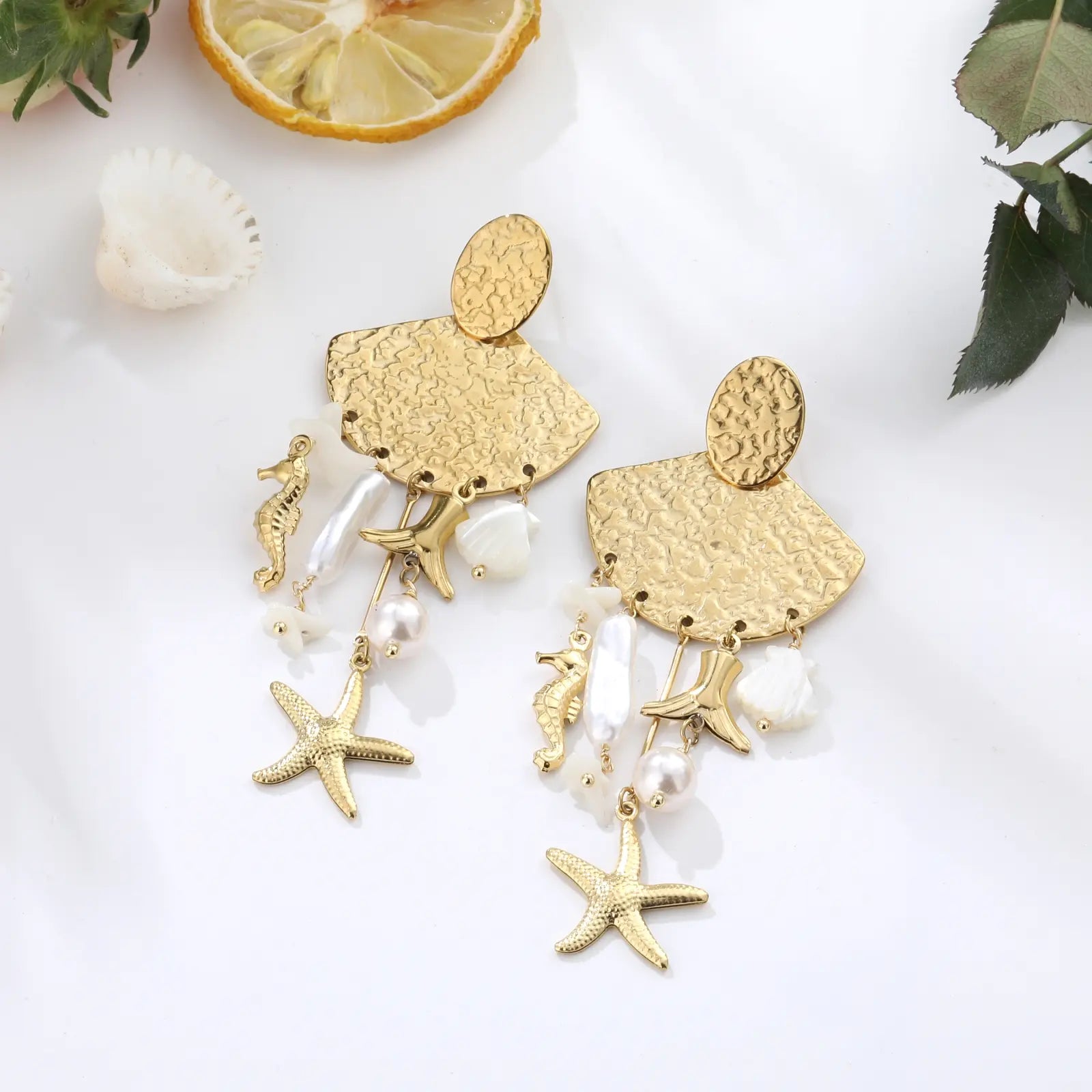 Sea - Boucles d'oreilles acier inoxydable