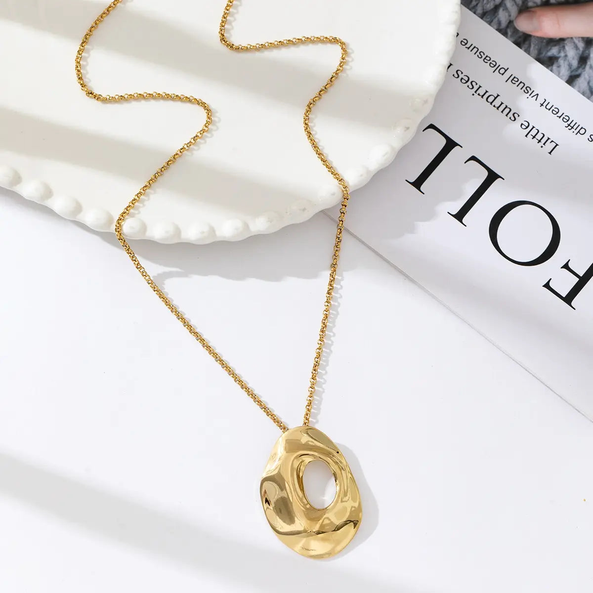 Halo - Sautoir acier inoxydable