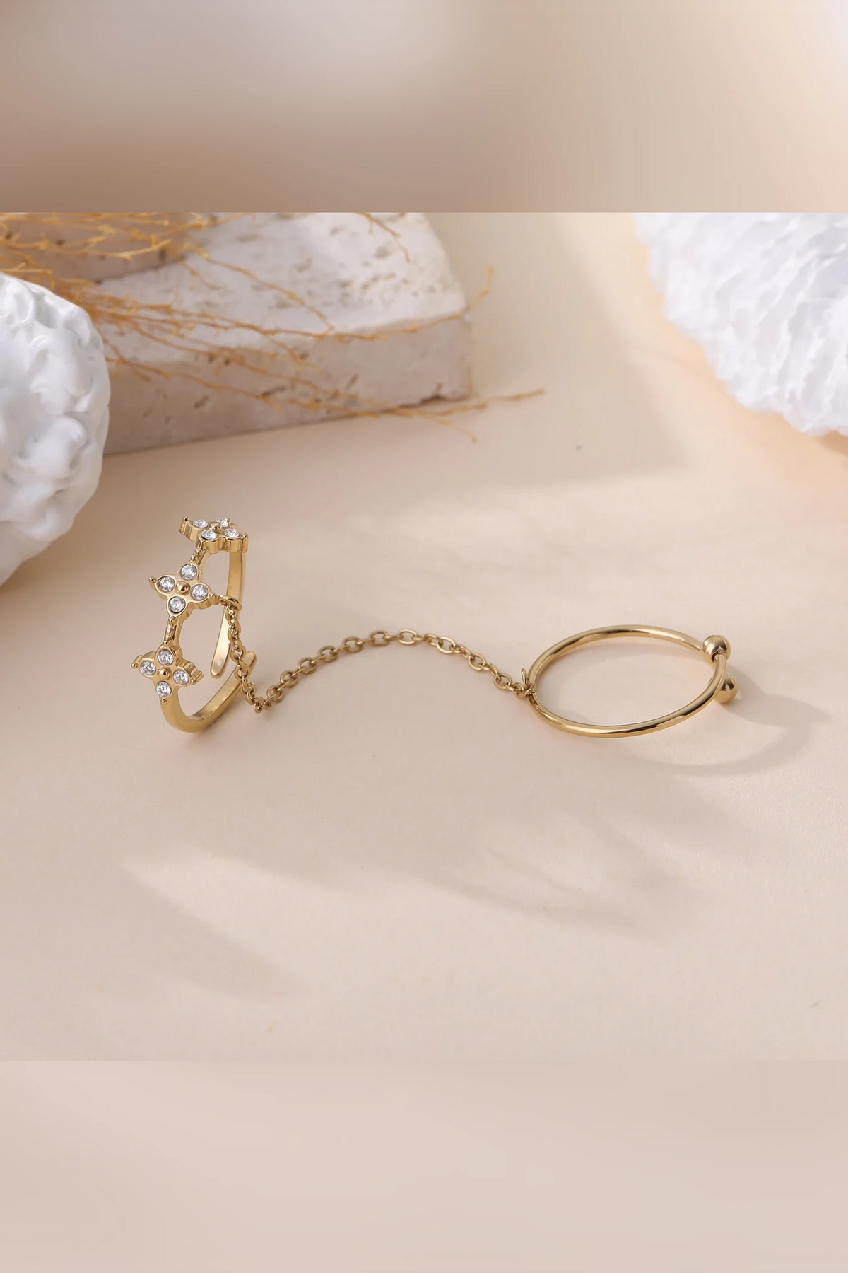 Dúo Real - Double bague couronne