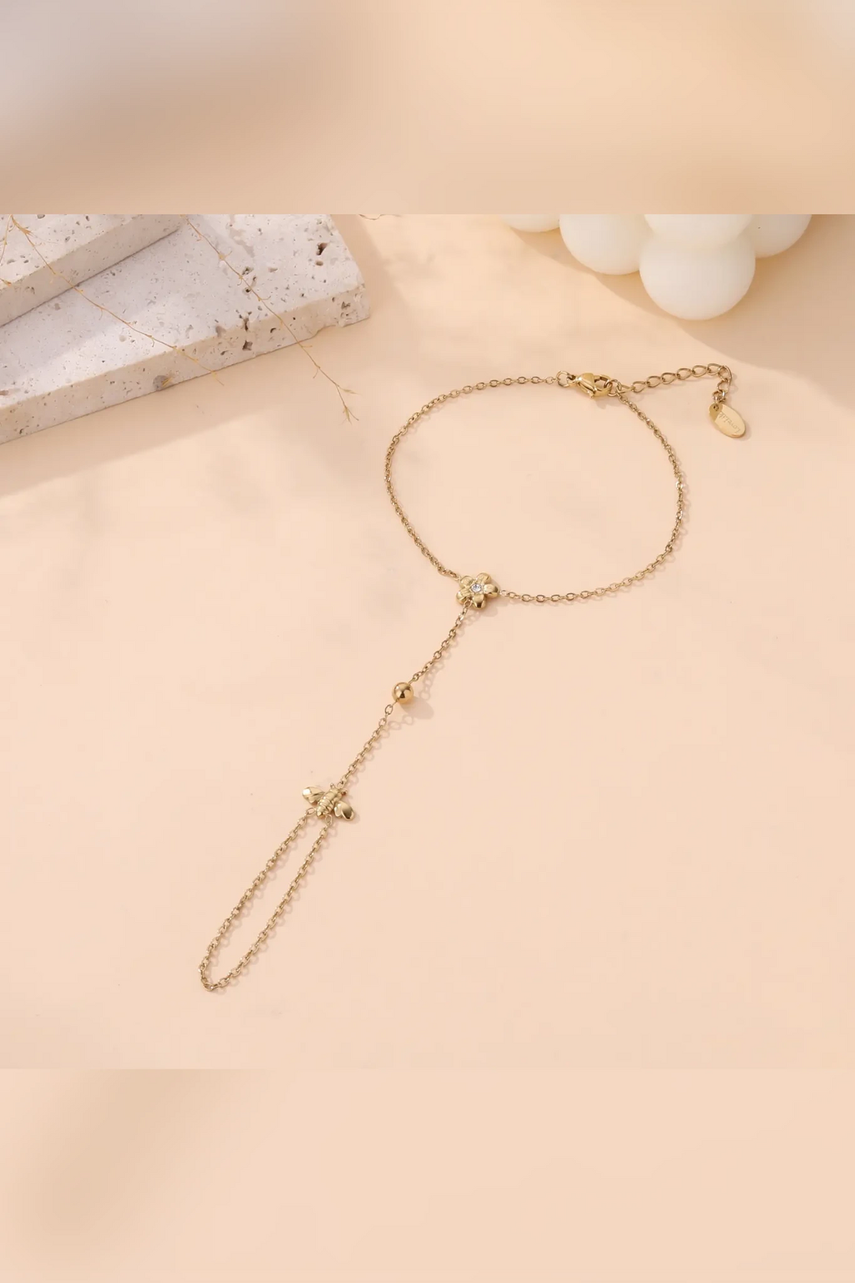 Bee - Chaine de main acier inoxydable