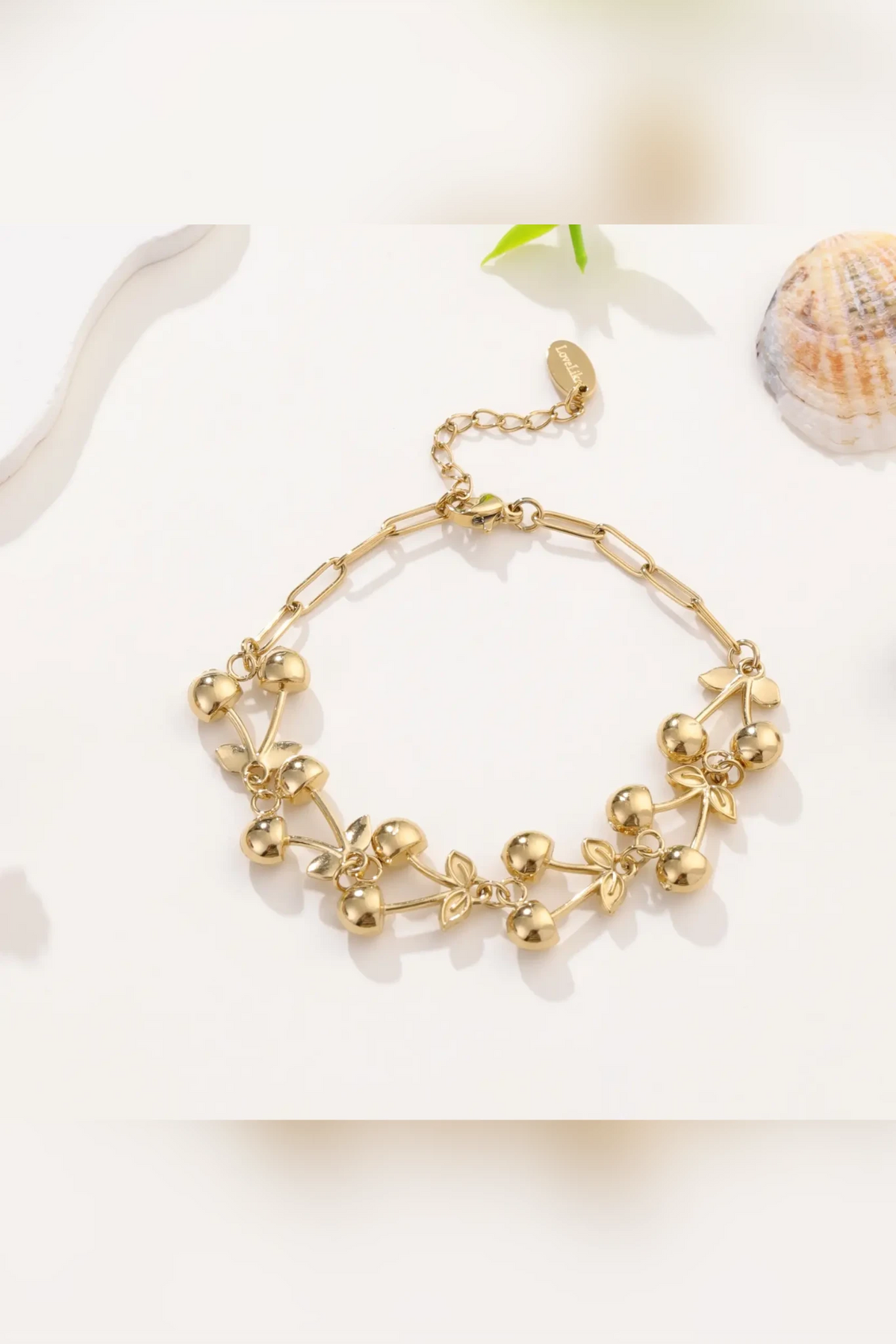 Cerezas - Bracelet acier inoxydable