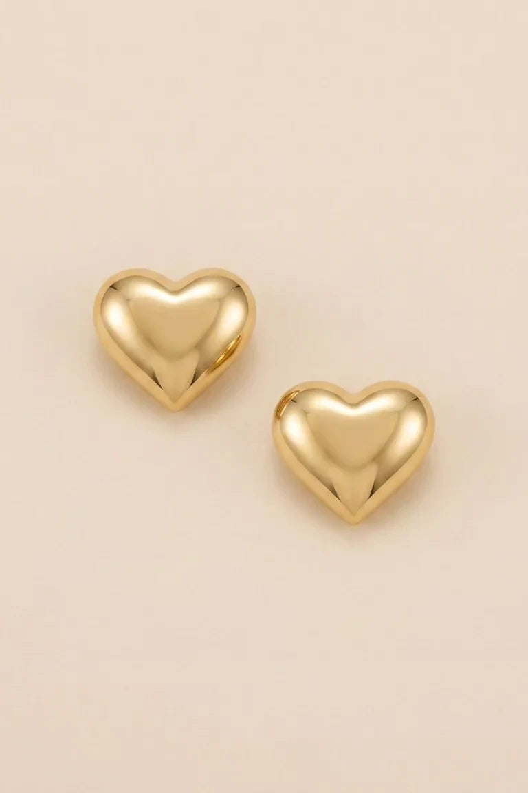 Amor - Petites boucles en forme de coeur en acier inoxydable