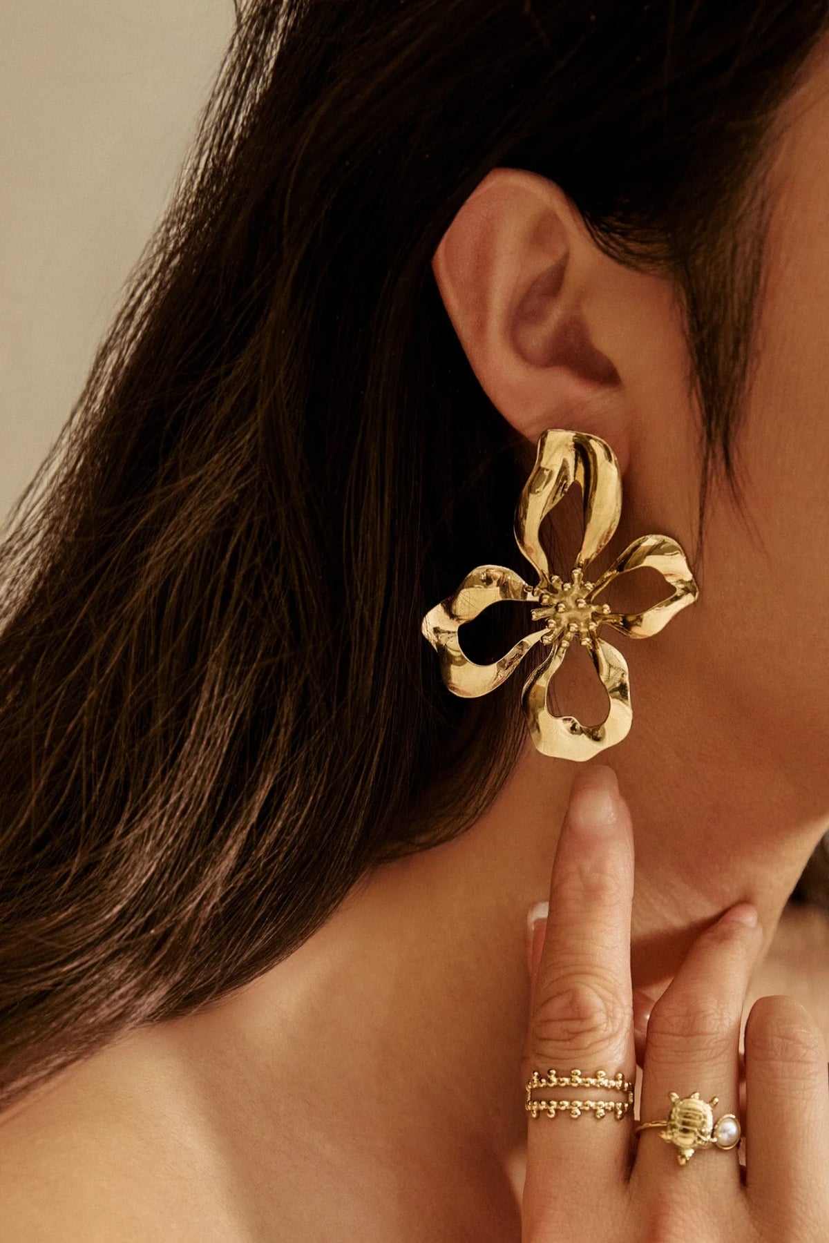 Caribéana - Boucles d'oreilles acier inoxydable