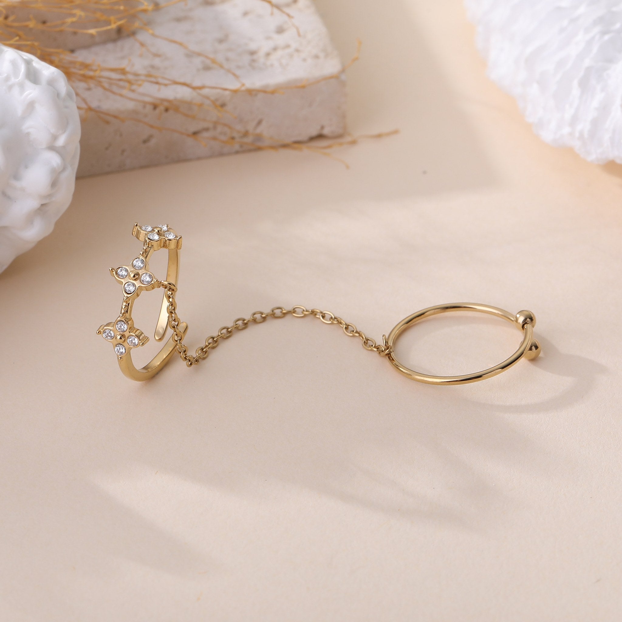 Dúo Real - Double bague couronne