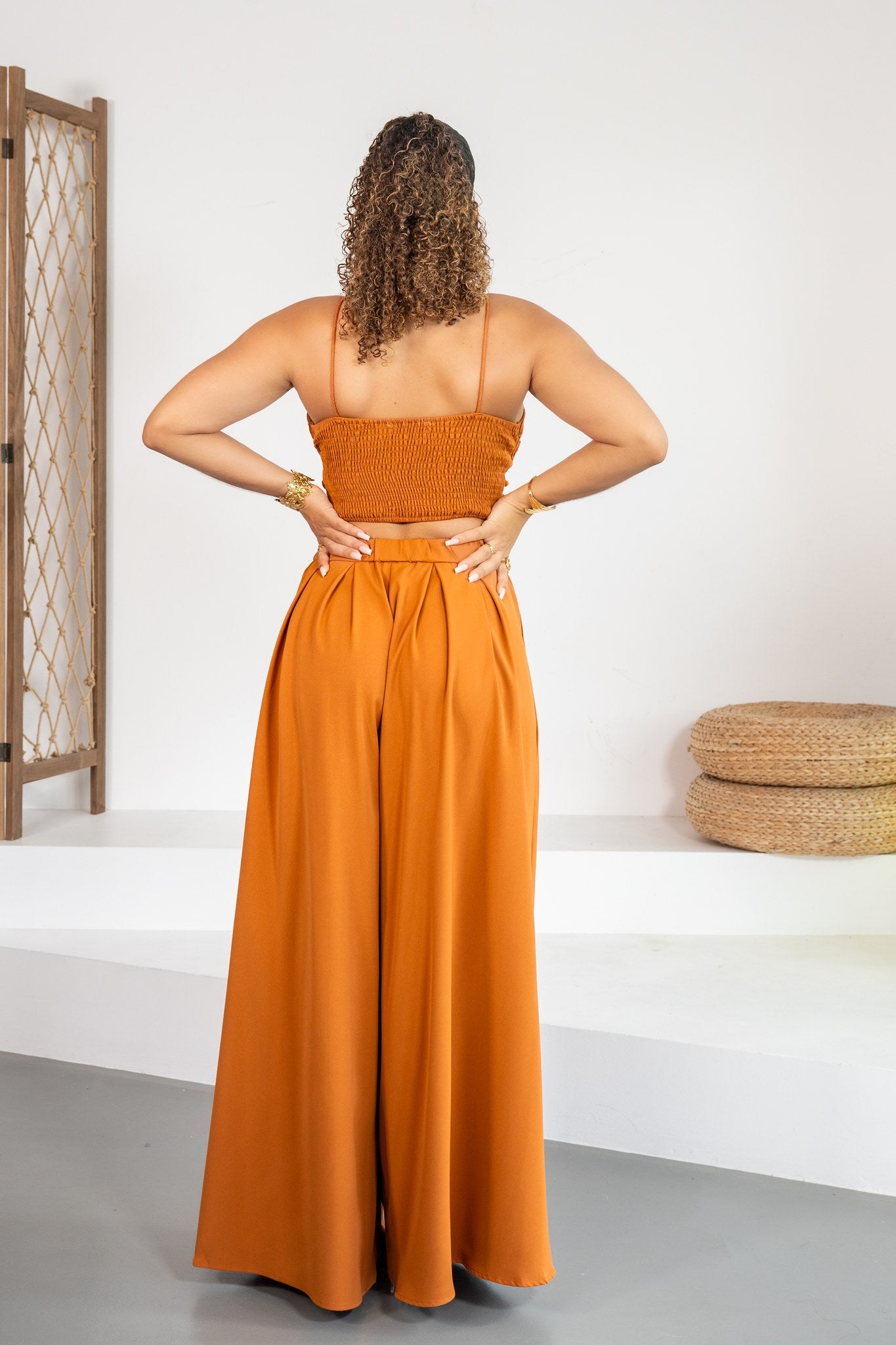 Miel - Ensemble pantalon caramel - photo 2