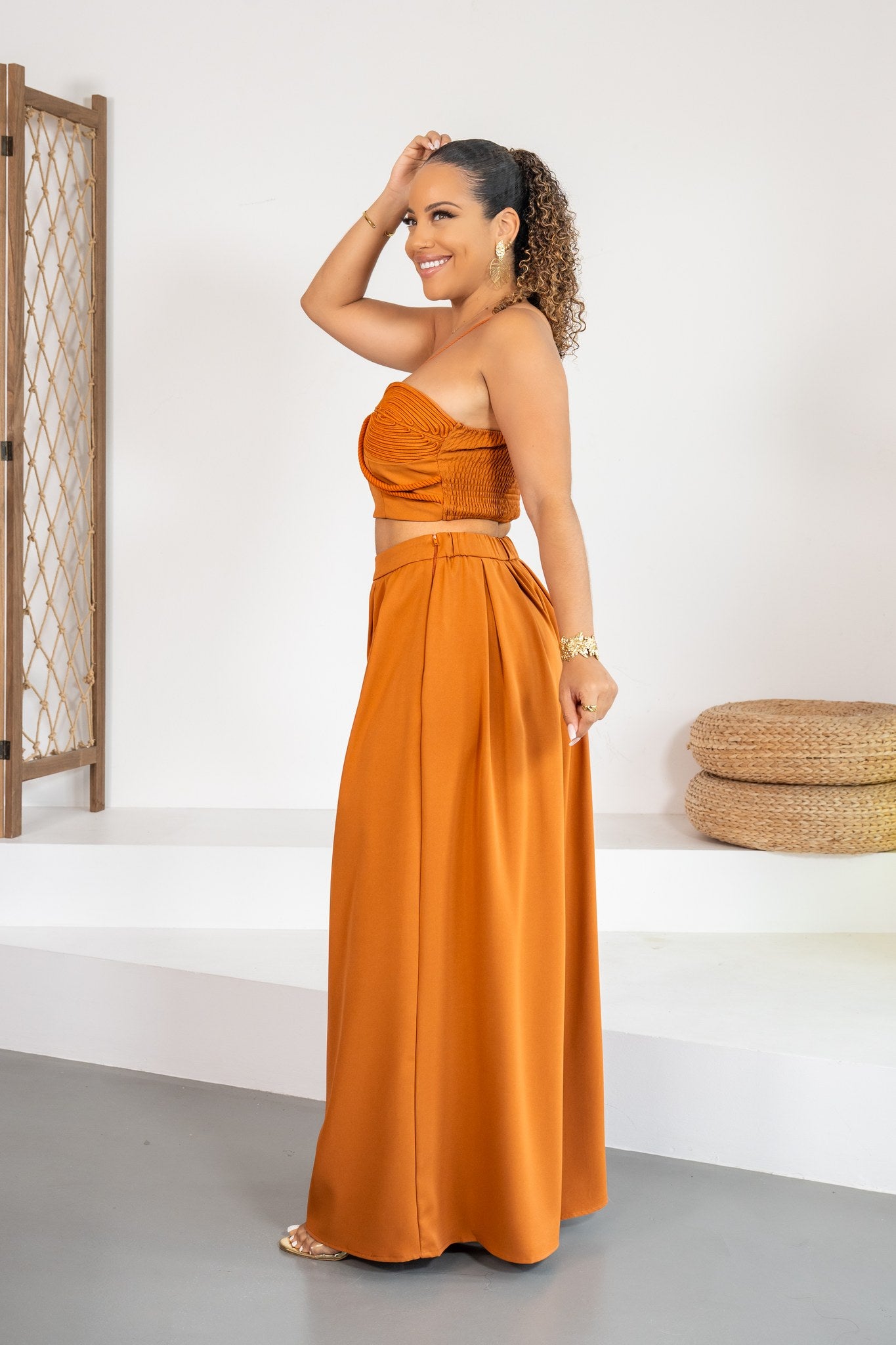 Miel - Ensemble pantalon caramel - photo 4