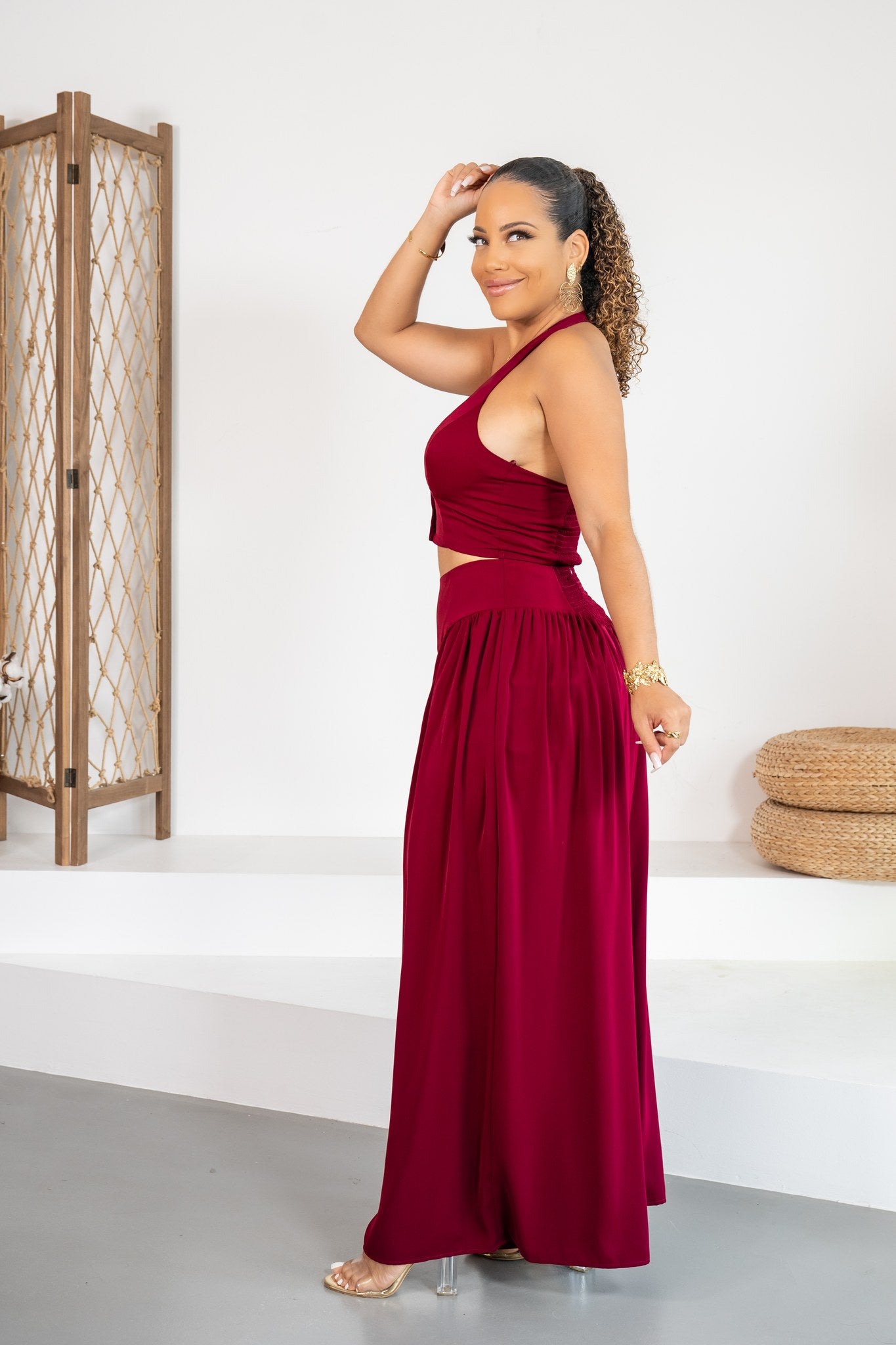 Vino - Ensemble pantalon bordeaux