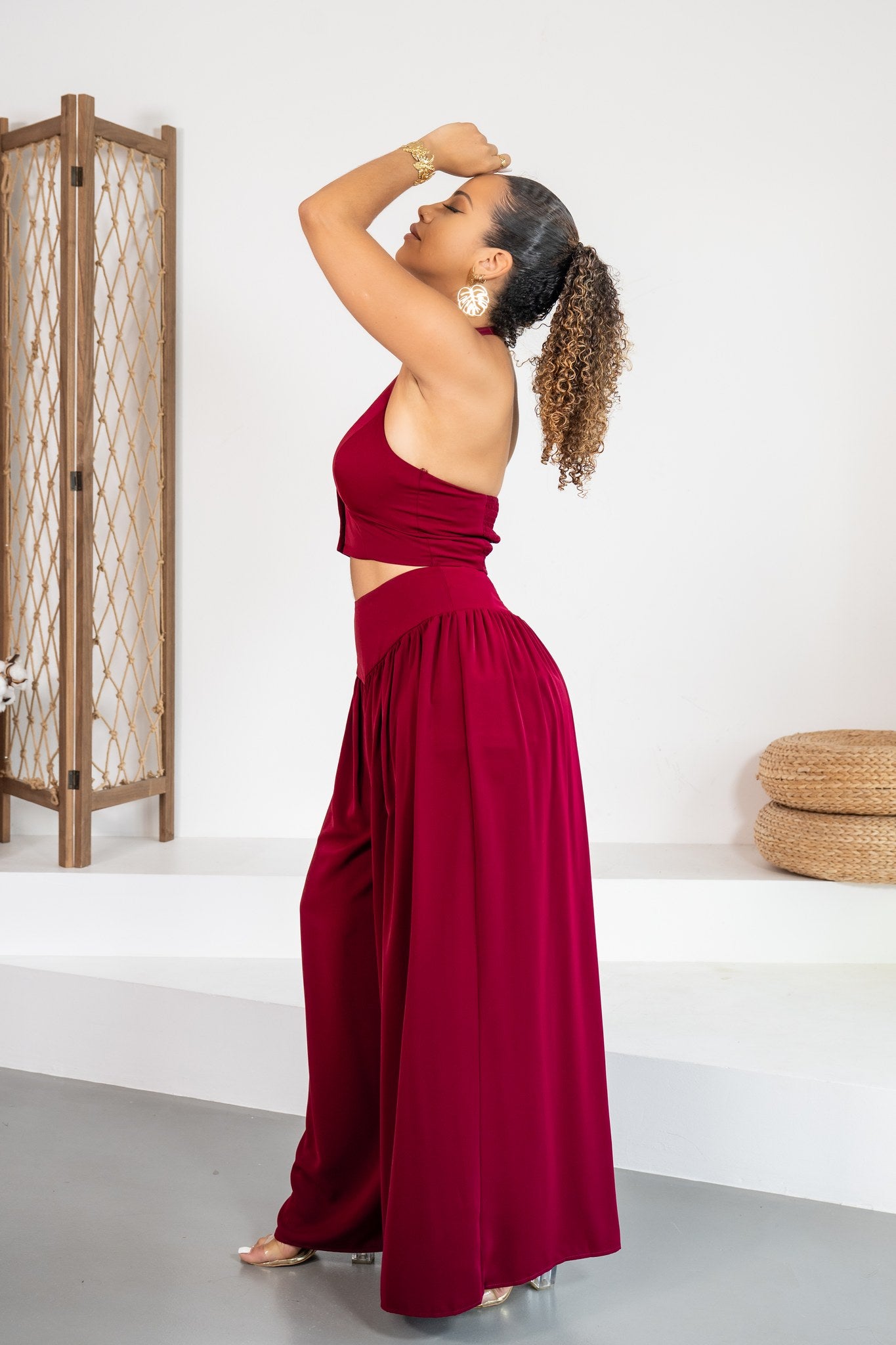 Vino - Ensemble pantalon bordeaux